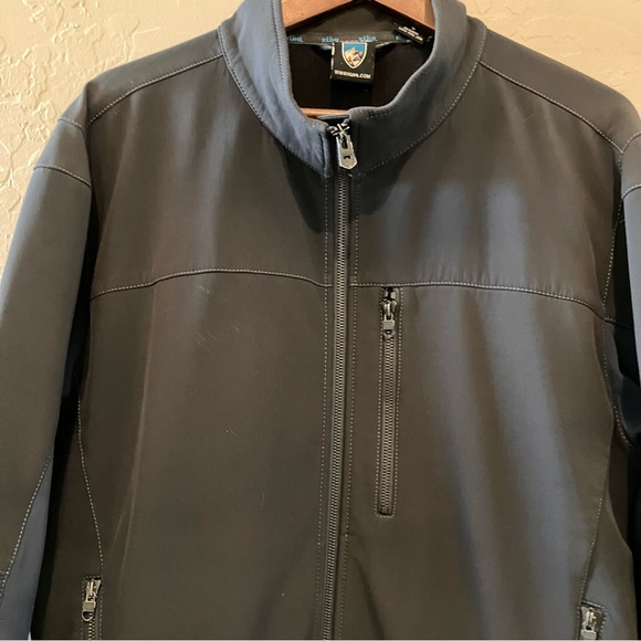 Kuhl Impakt Full Zip Water Repellent Fleece Lined Jacket Gray Navy Men's Large - Picture 5 of 16